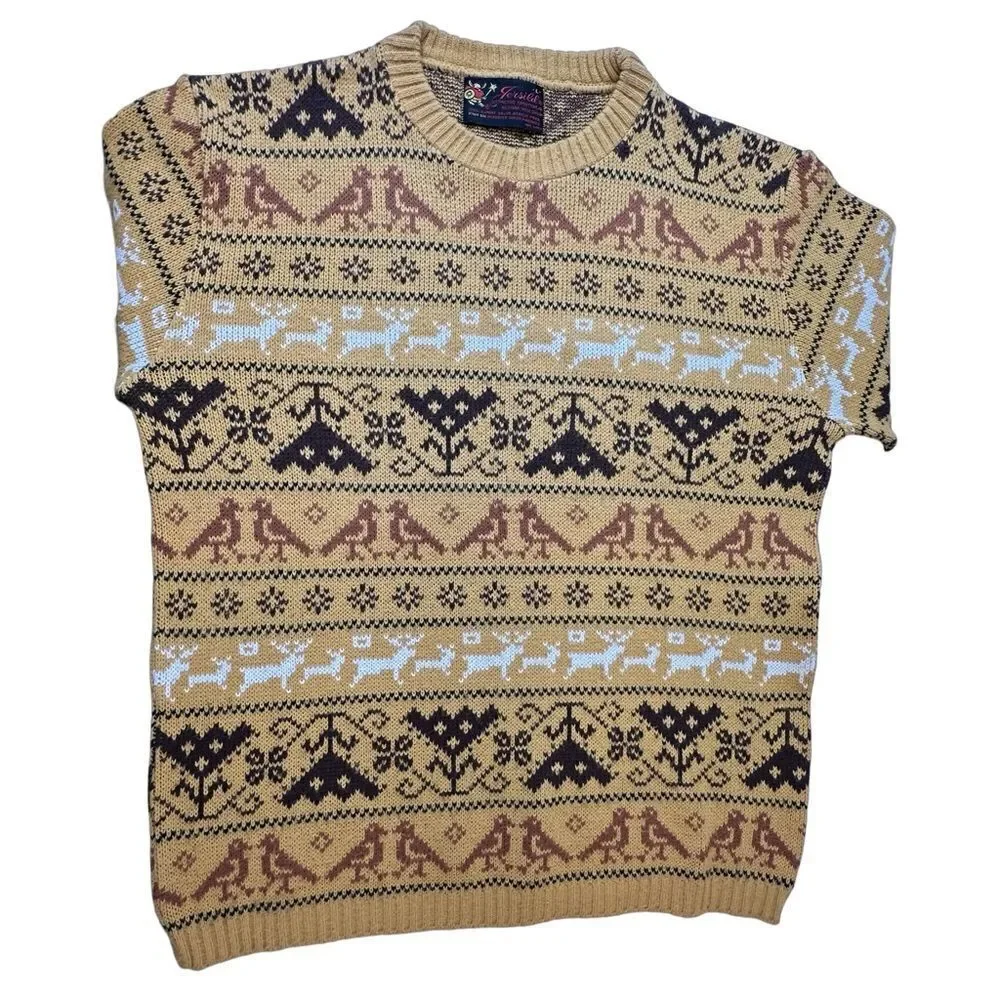JERSILD Vintage Crewneck Made in Wisconsin Sweater Mustard Men’s Size Large